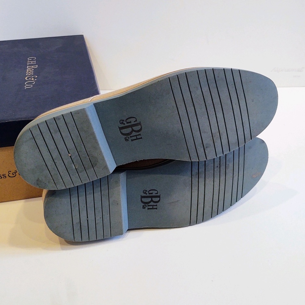 [GH Bass] Men’s Beige Linen Shoes - Picture 5 of 7